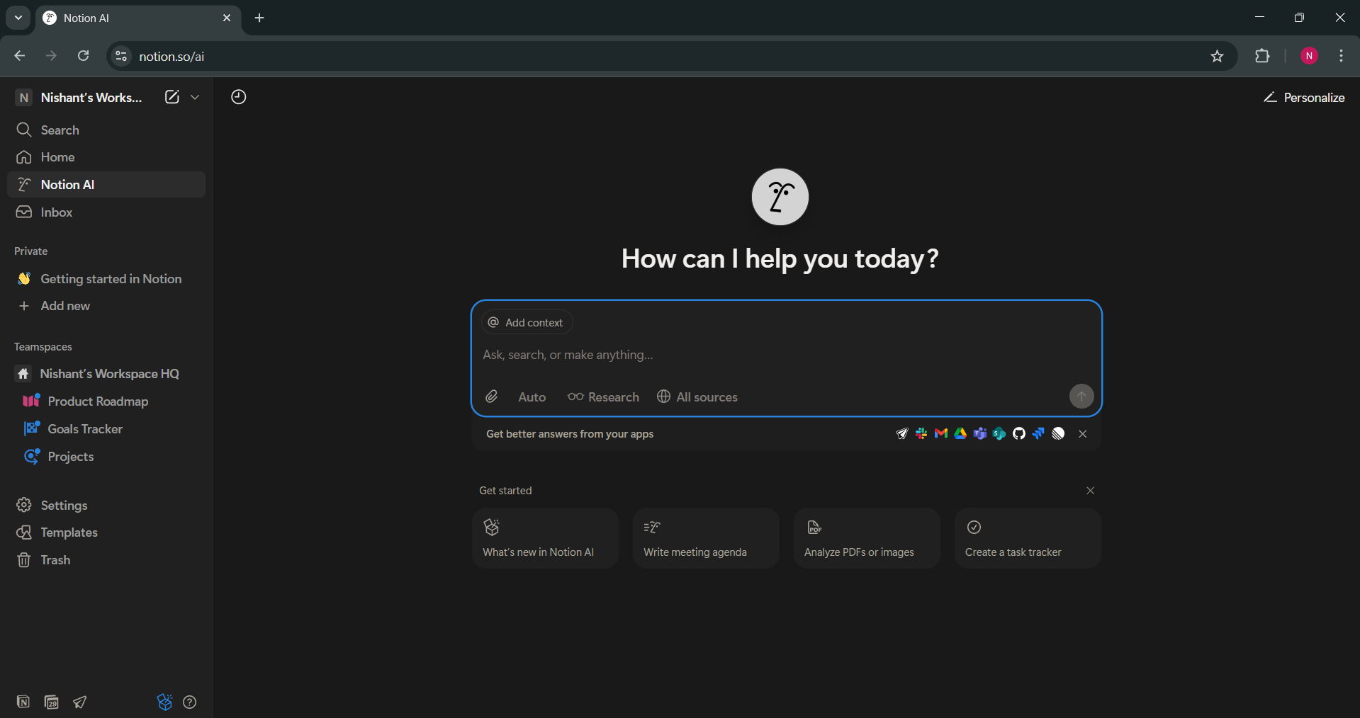 Notion AI Agent