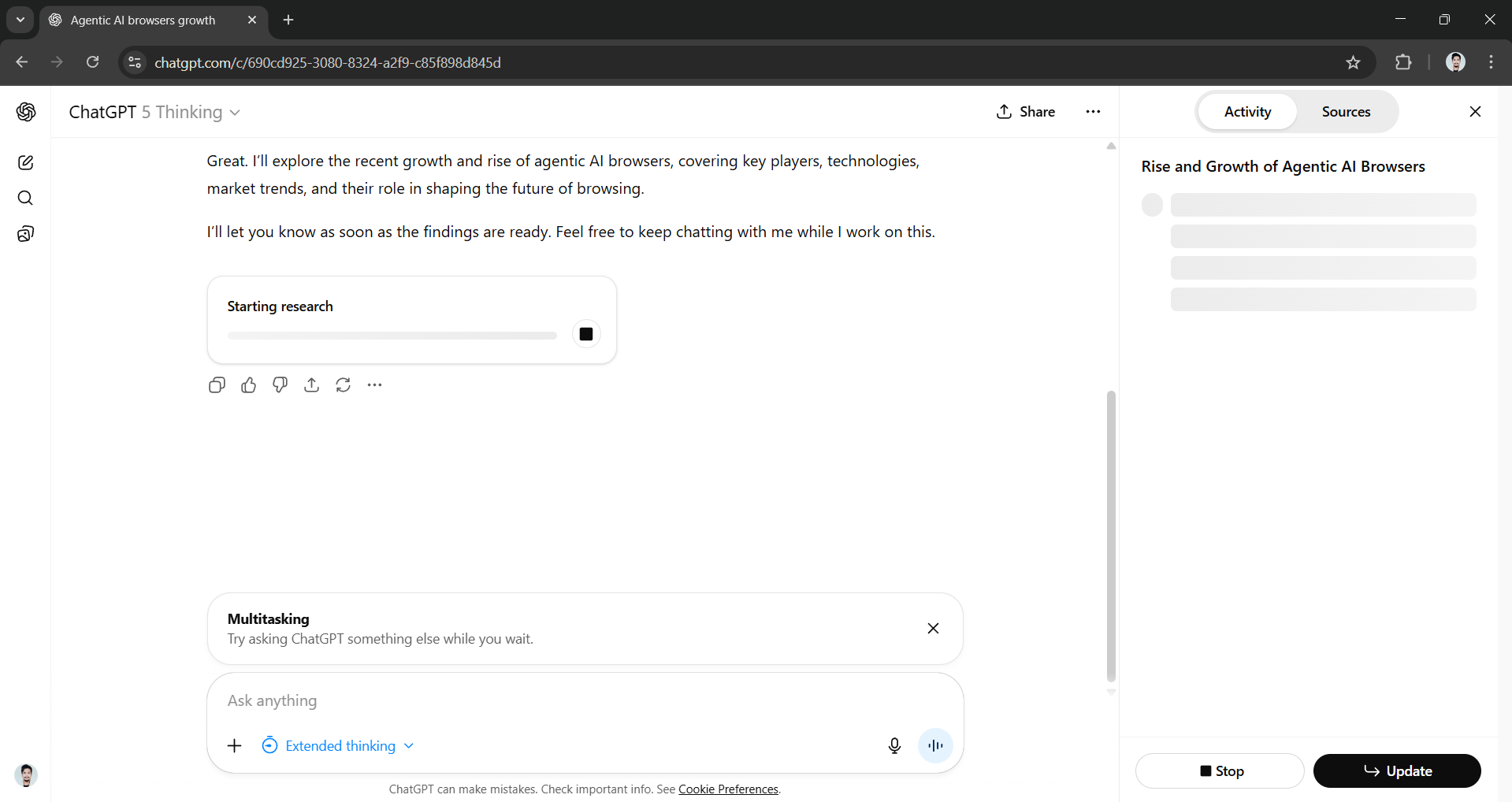 How to Add Context to Your Running ChatGPT Deep Research & GPT-5 Pro Query (Step-by-Step)