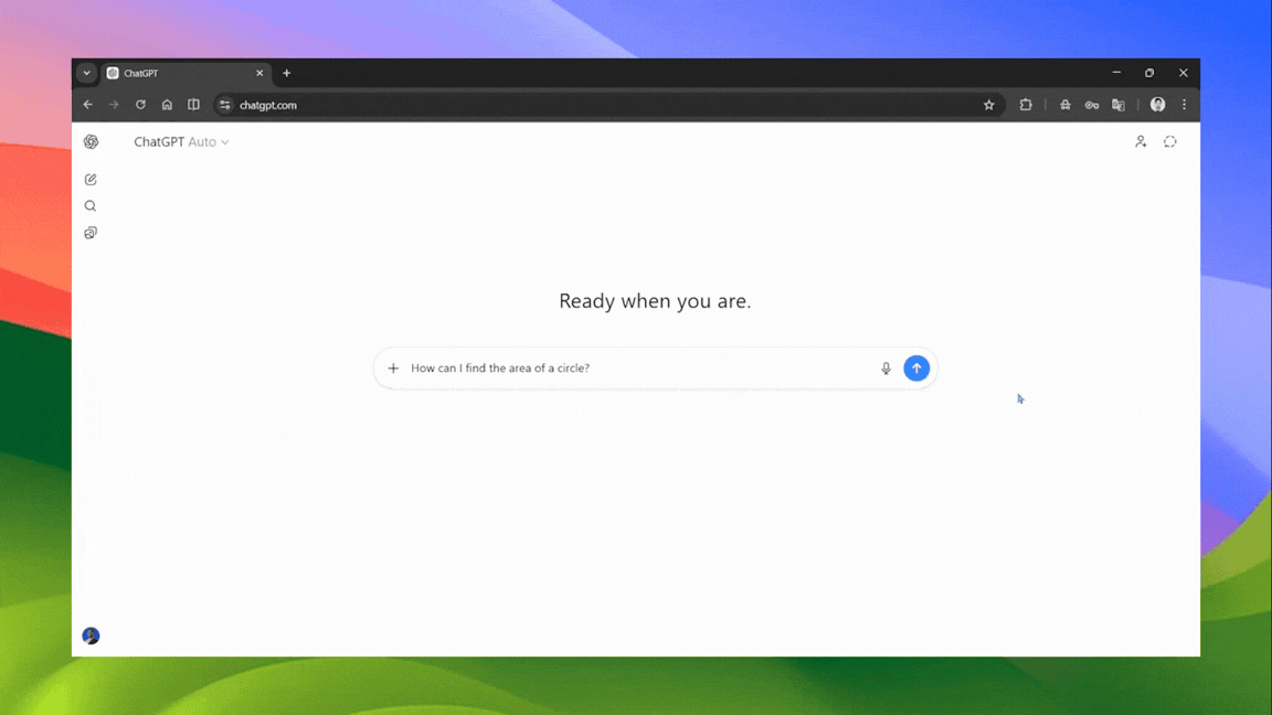 How can I find the area of a circle?