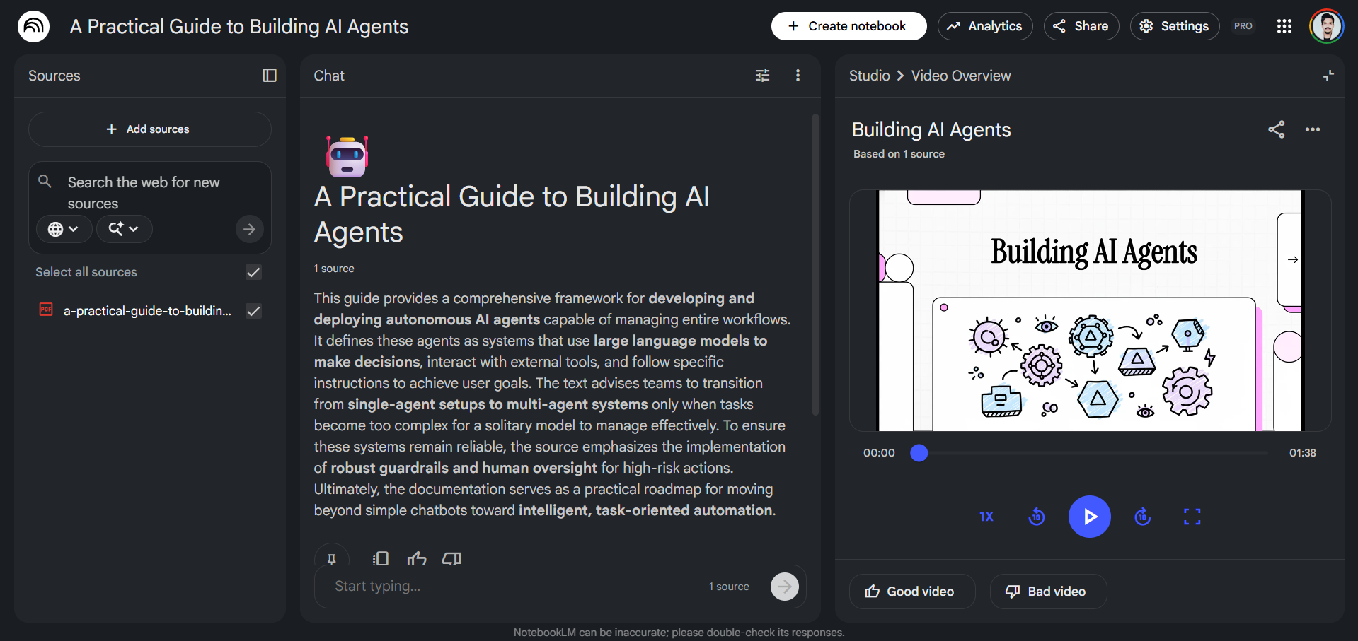 NotebookLM video overview