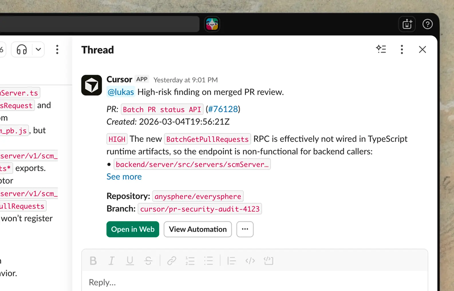 Claude Automations Security Review